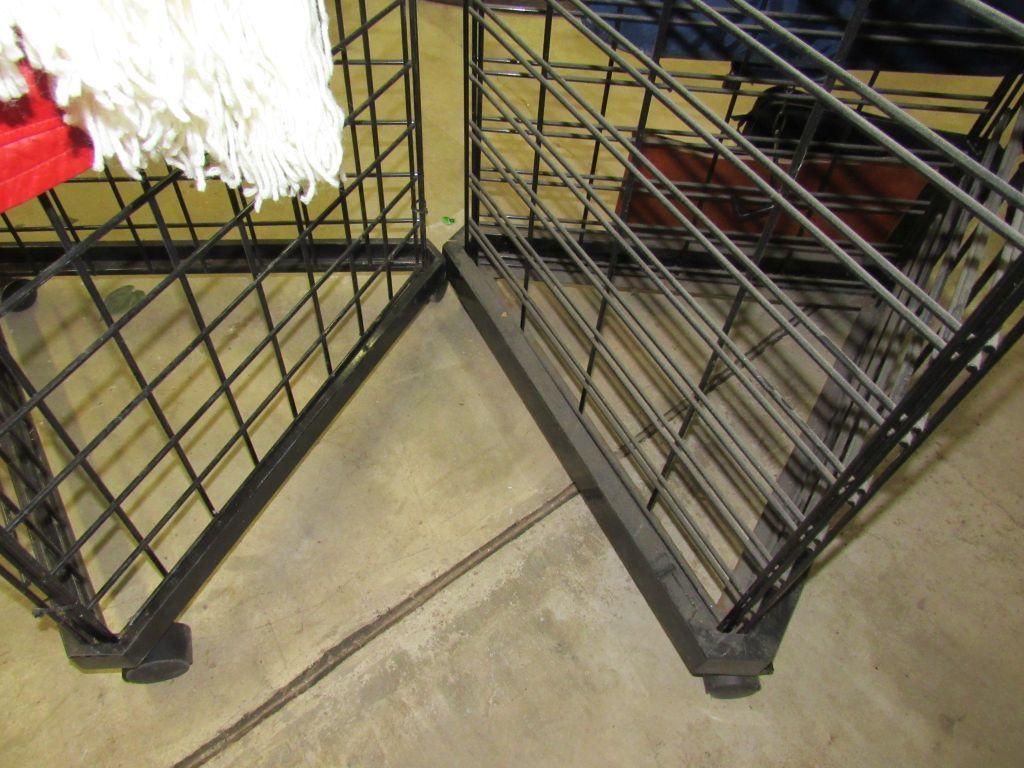 2 triangle display racks