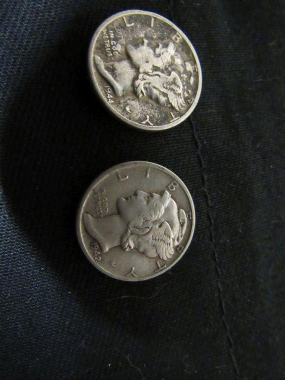 4 rolls Mercury Dimes