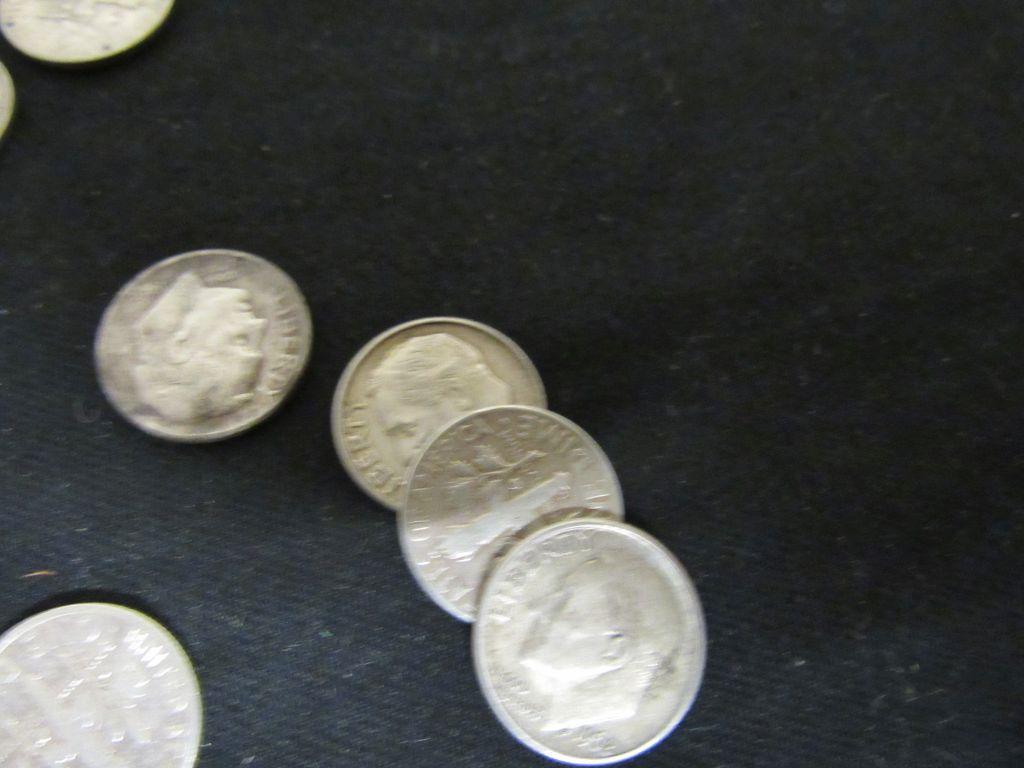 22 Roosevelt silver dimes