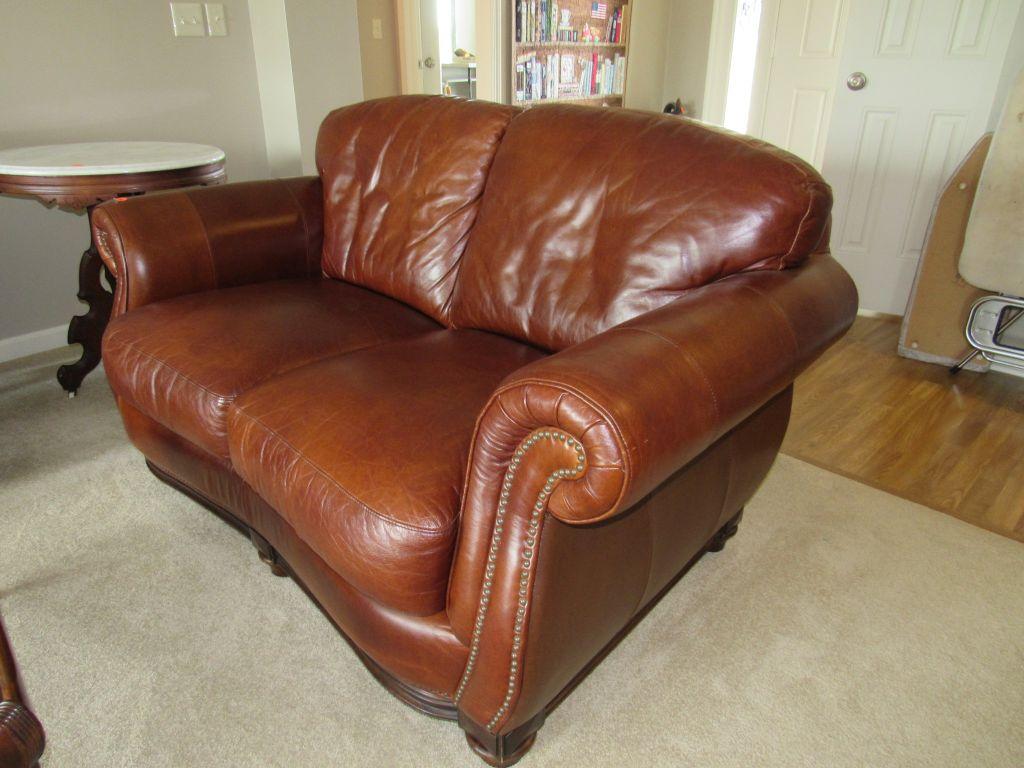 Leather Love Seat