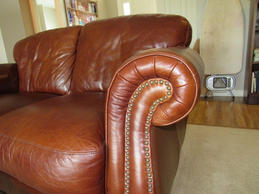 Leather Love Seat