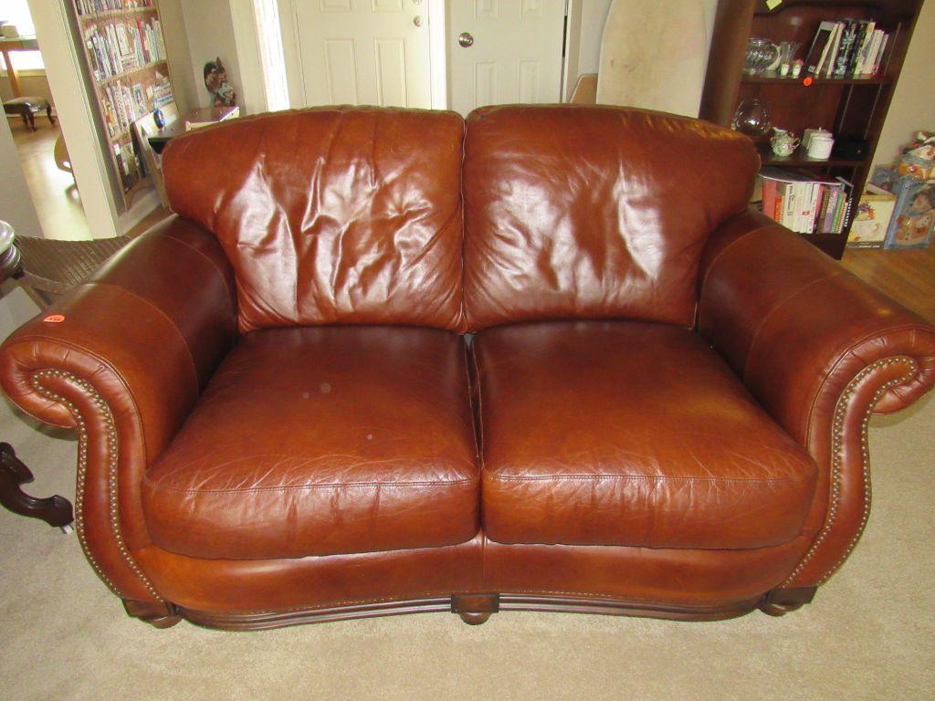 Leather Love Seat