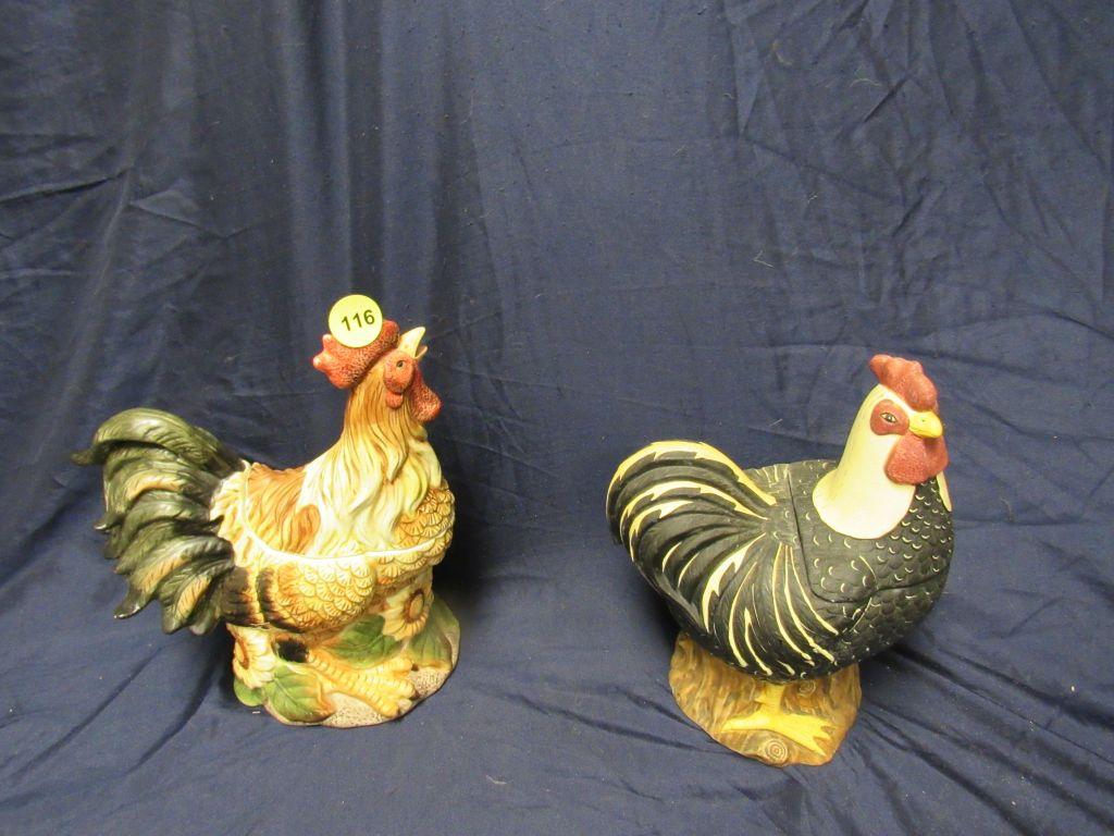 Rooster cookie jars