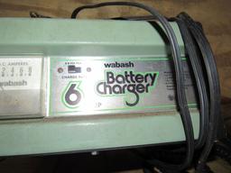 Battery charger, light, & air compressor