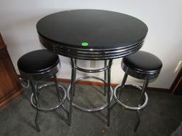 Diner style table with stools