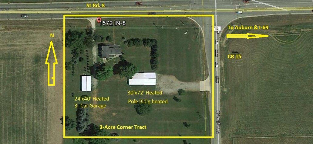 1572 St Rd 8 West, Auburn, IN 46706 ~ Sells at No Reserve!