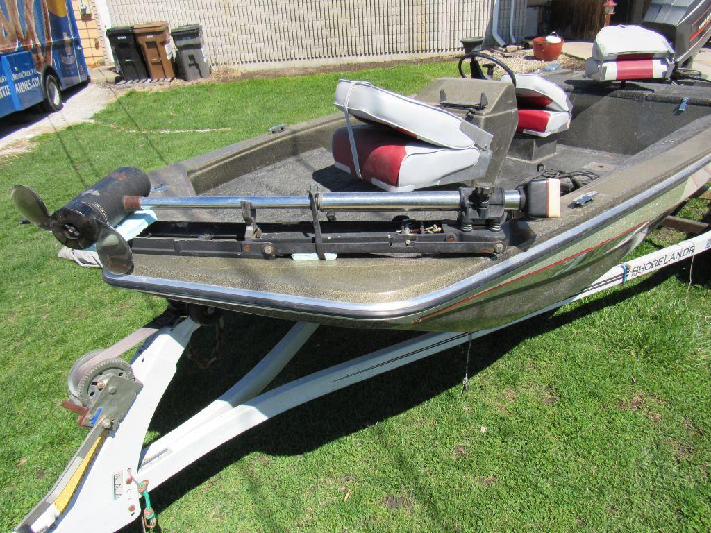 1986 Sylvan Fishing boat w/75 Mariner Motor and trailer