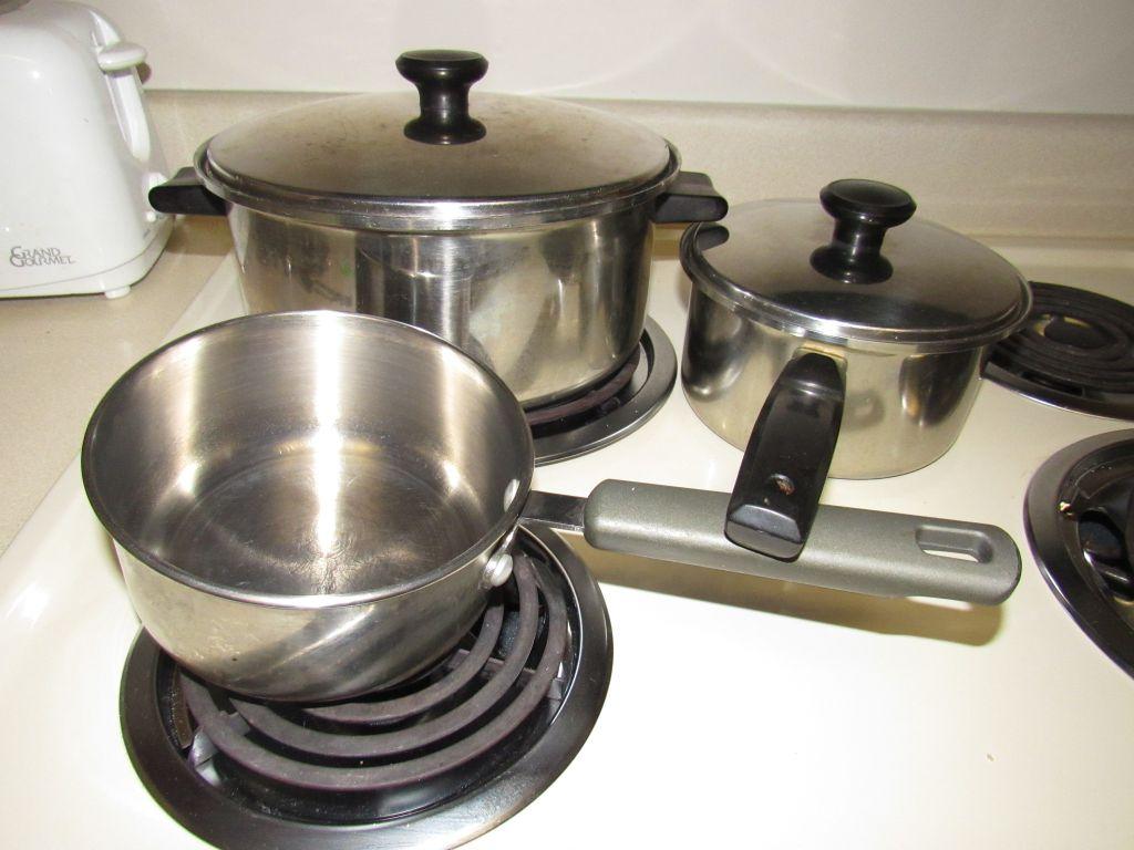 cookware and all the utensils