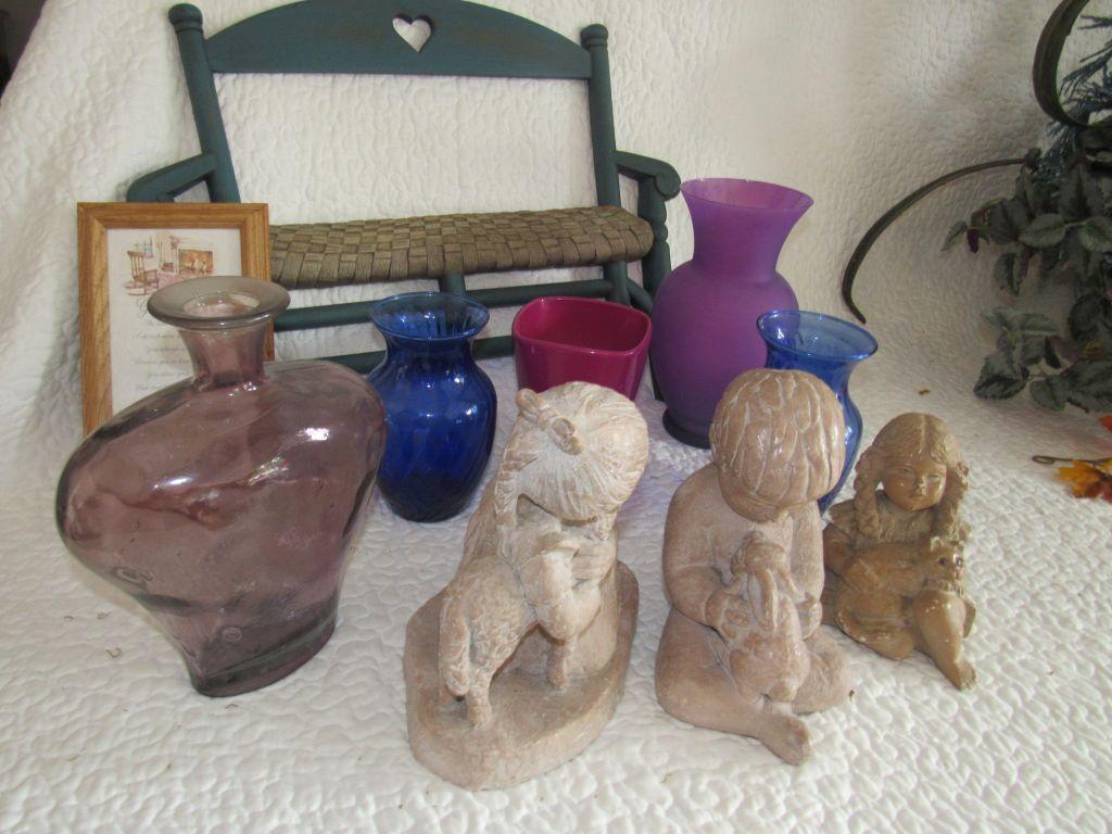 Vases and statuettes