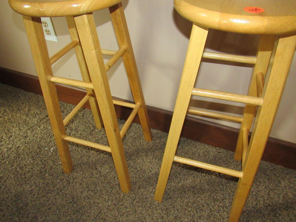 2 Wooden Stools