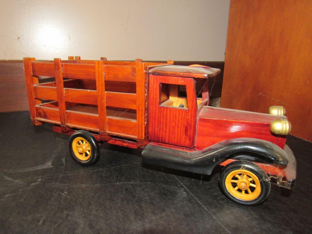 2 Decorative Wooden Cars