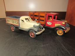 2 Decorative Wooden Cars