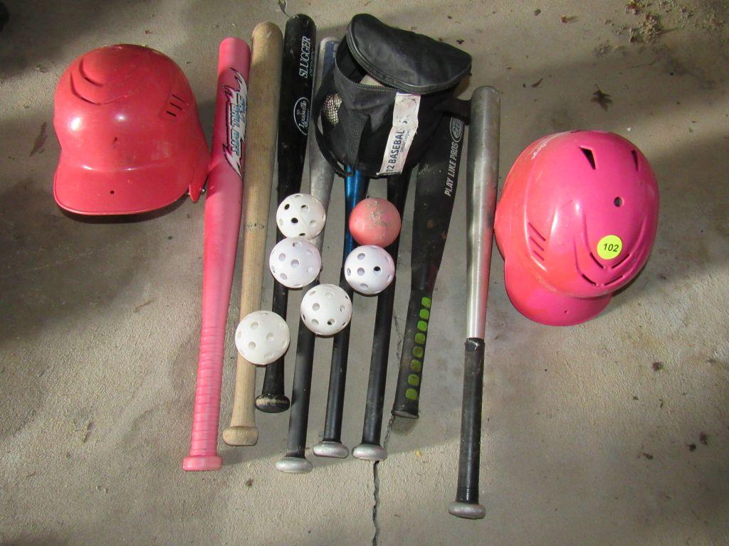 Bats, helmets, and more