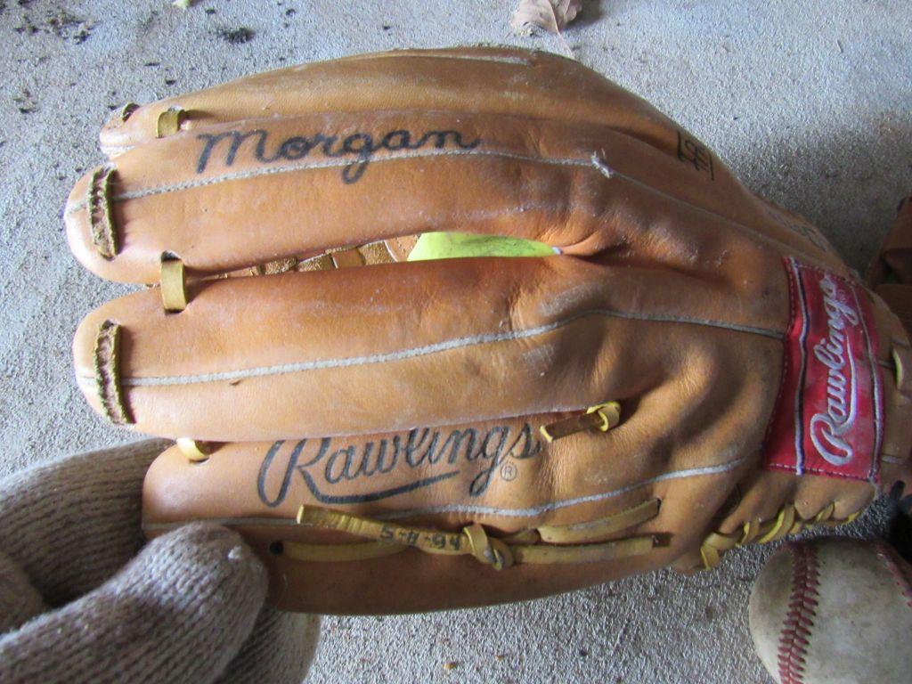 Gloves and baseballs