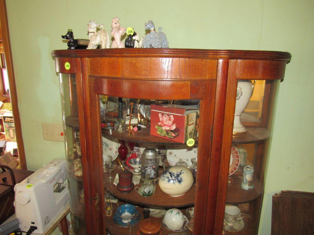 Curved Curio Cabinet