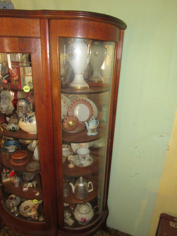 Curved Curio Cabinet