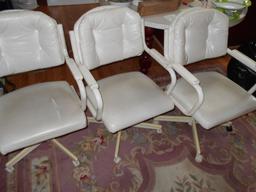 3 swivel kitchen chairs