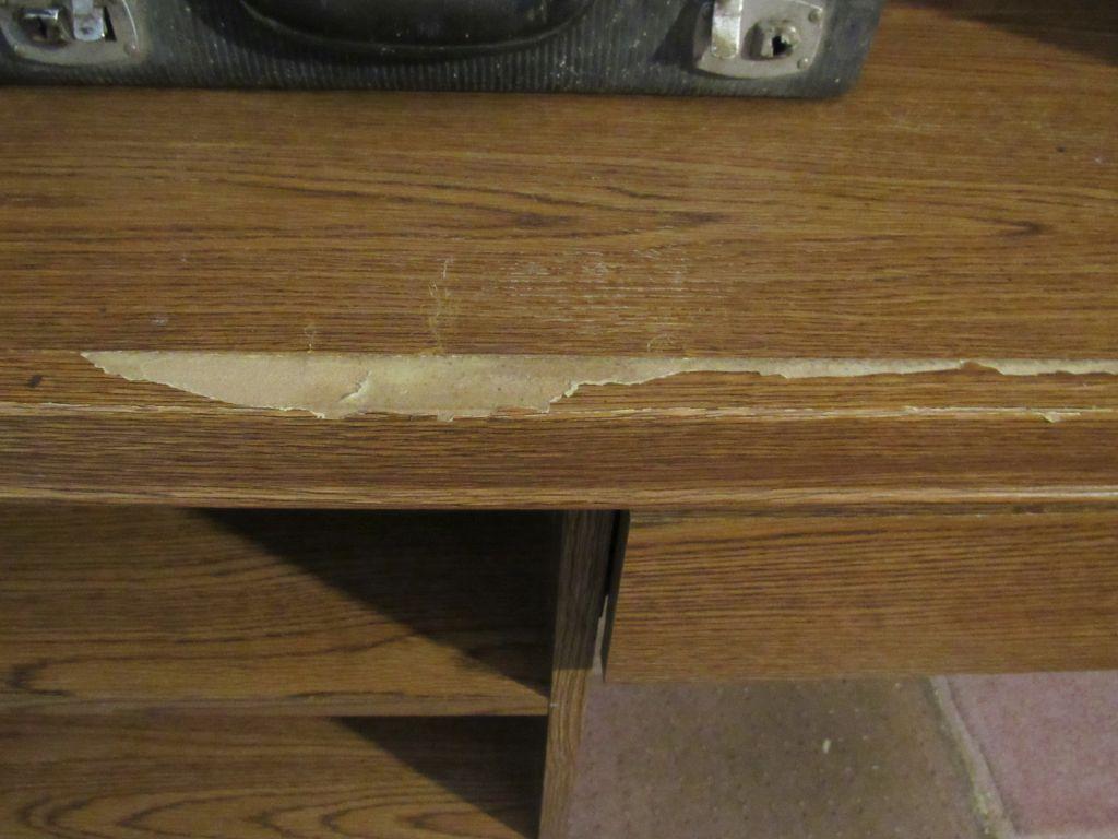 Pressed wood desk