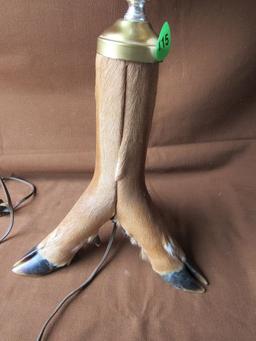 Deer leg lamp