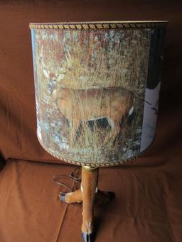 Deer leg lamp