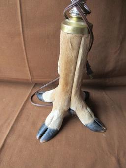 Deer leg lamp