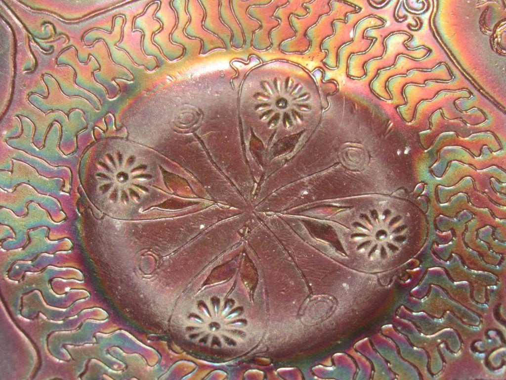 Carnival glass dish