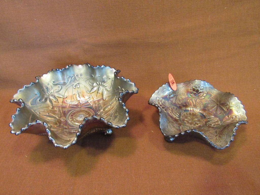 Carnival glass bowls