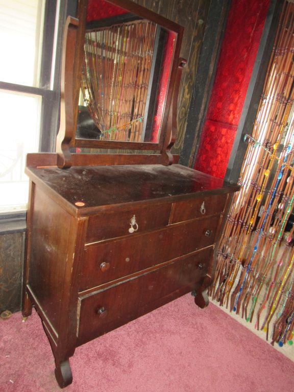 Dresser with mirror