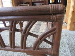 Rattan end table