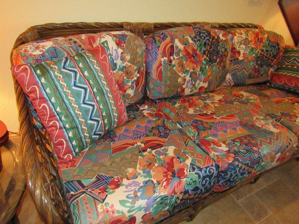 Rattan sofa