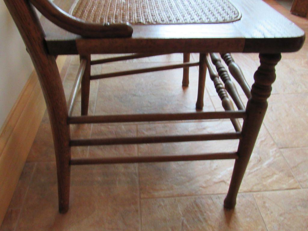 2 pc pressed back chairs