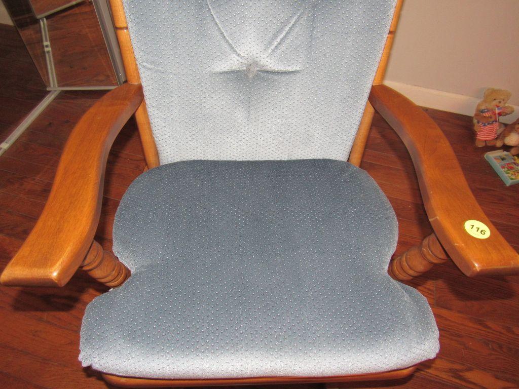 Glider chair with stool