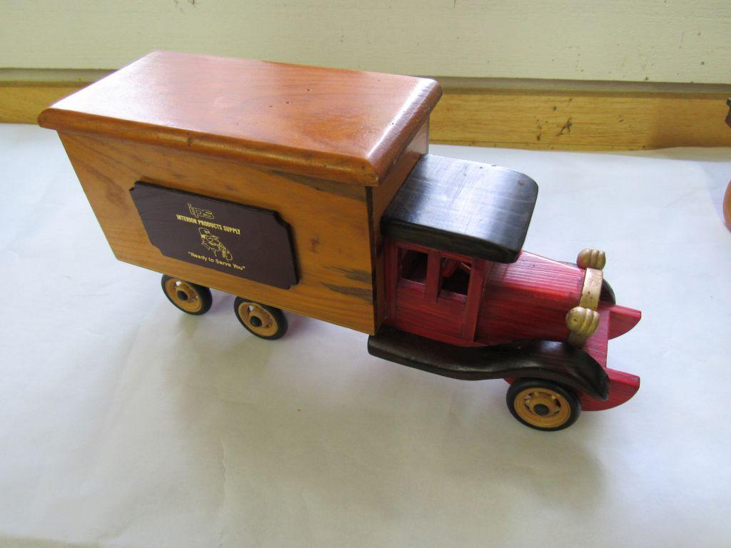 Wooden Cars and Delivery Trucks