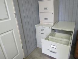 3 Metal Filing Cabinets