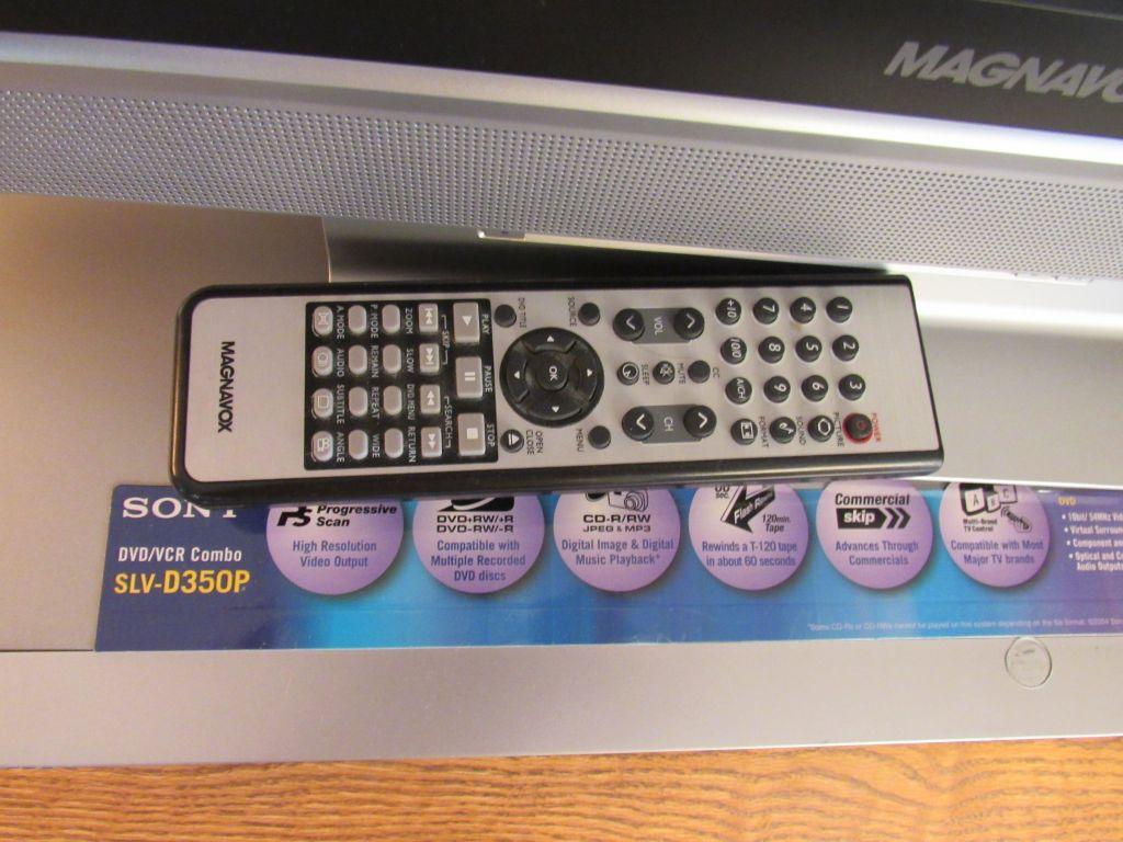 TV with DVD and VHS player