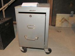 Rolling file cabinet