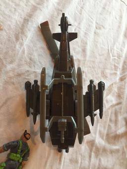 G.I. Joe Lanard Assault Helicopter and G.I. Joe Lanard Joe Boat