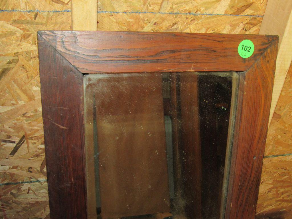 2 pc vintage mirror lot