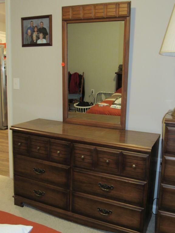 Dresser and mirror