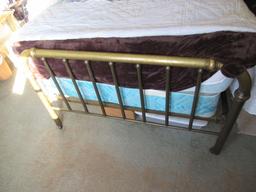 Full sized brass bed