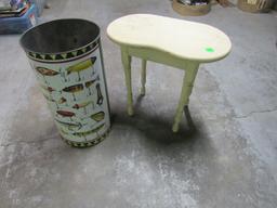 Chub trash can and wood stand