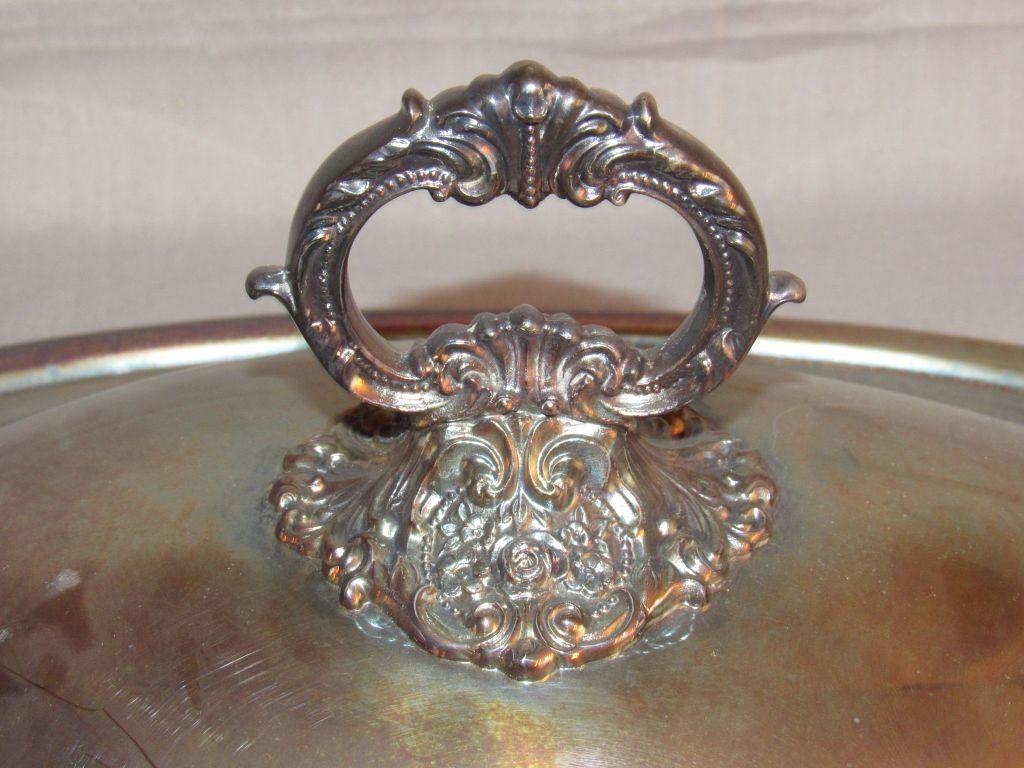 Elaborate serving dish