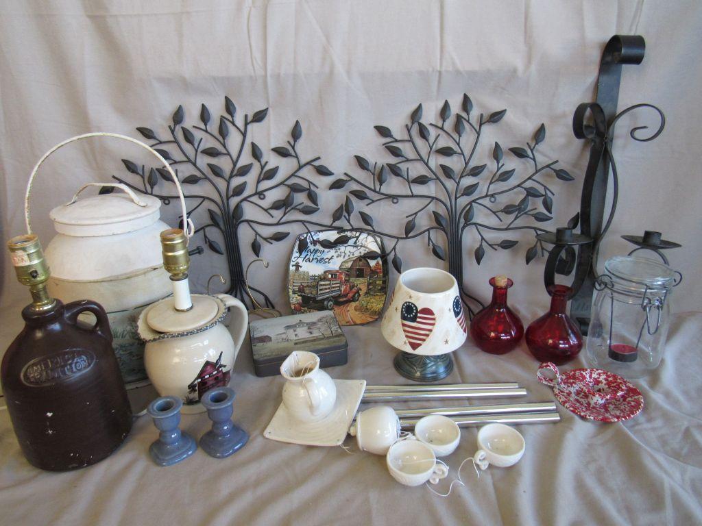 Small milk can, wind chime, and more