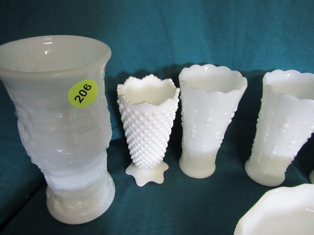 Milk glass lot