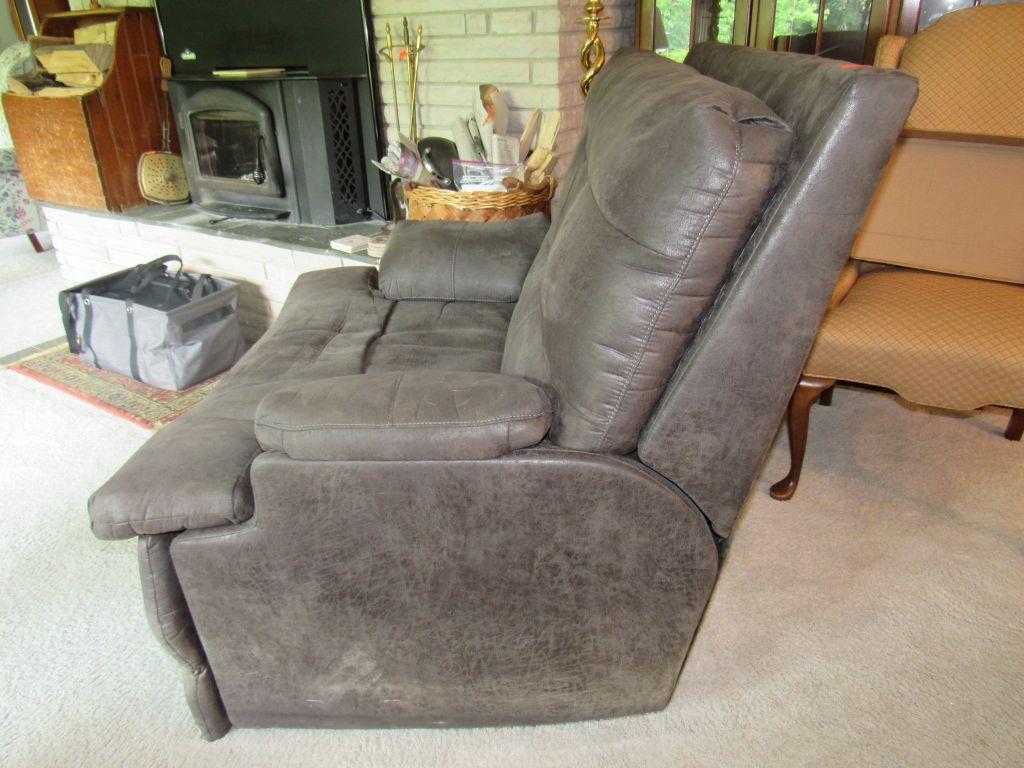 Grey reclining chair