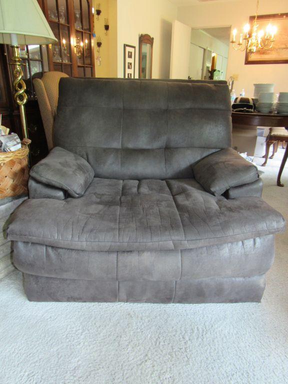 Grey reclining chair