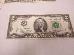 2 dollar bills