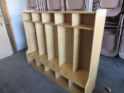 Wooden children's cubby