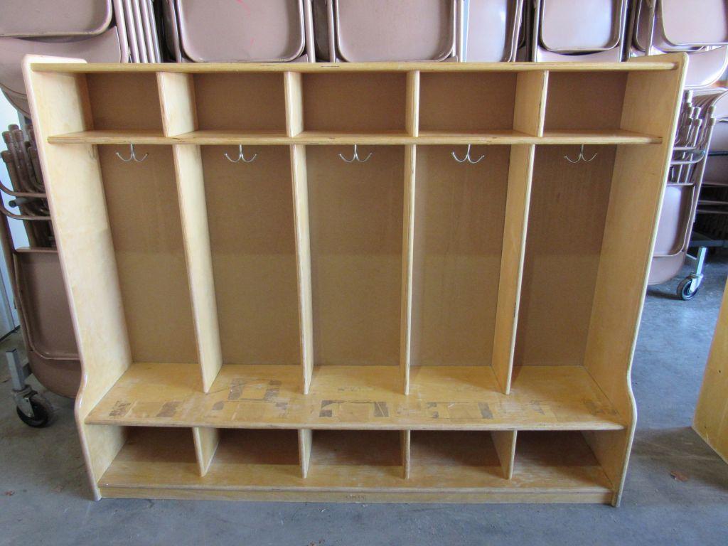 Wooden children's cubby