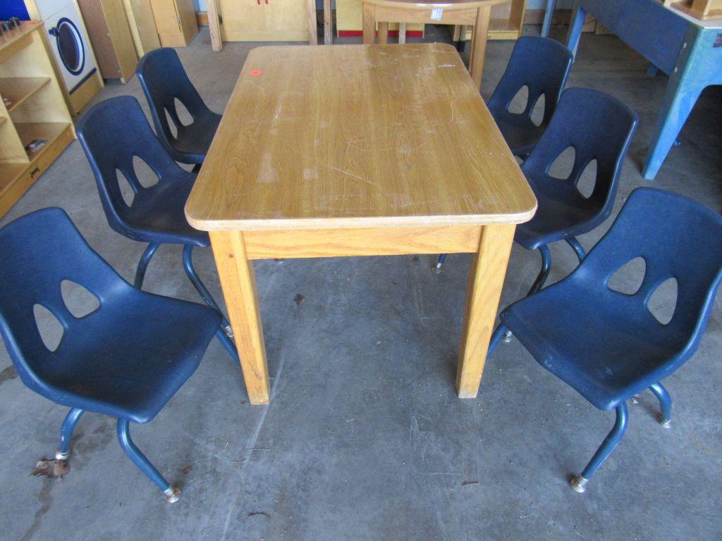 Childs table and chairs